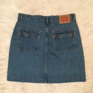 Levi's orange tab jean skirt-new